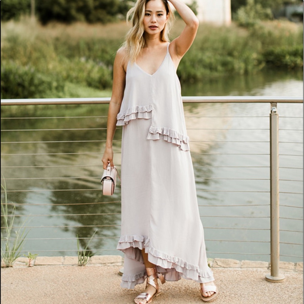 COPY - ASOS Double Layer Maxi Dress With Ruffle Detail
